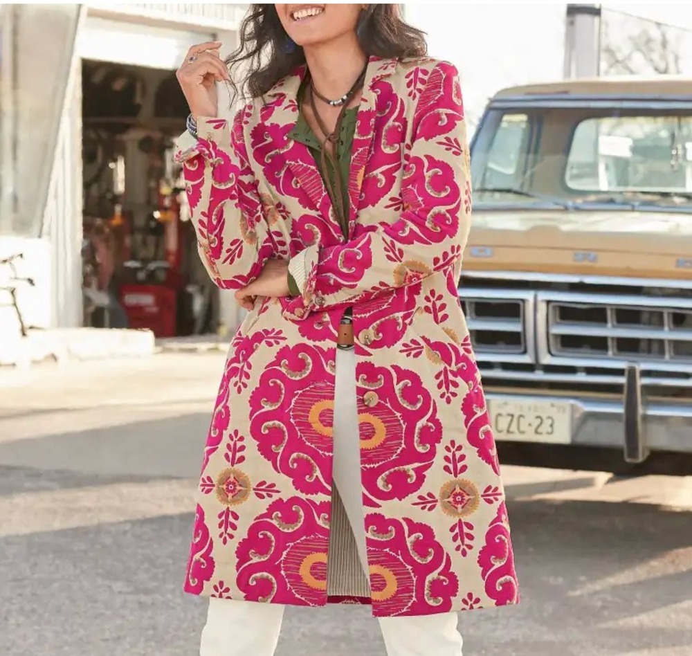 NWT Sundance Tilework Treasure Topper Coat XL